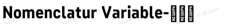 Nomenclatur Variable字体转换